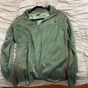 UMiami quarter zip sweater